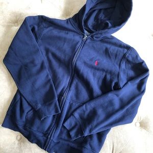 Boys Ralph Lauren zip up hooded sweatshirt